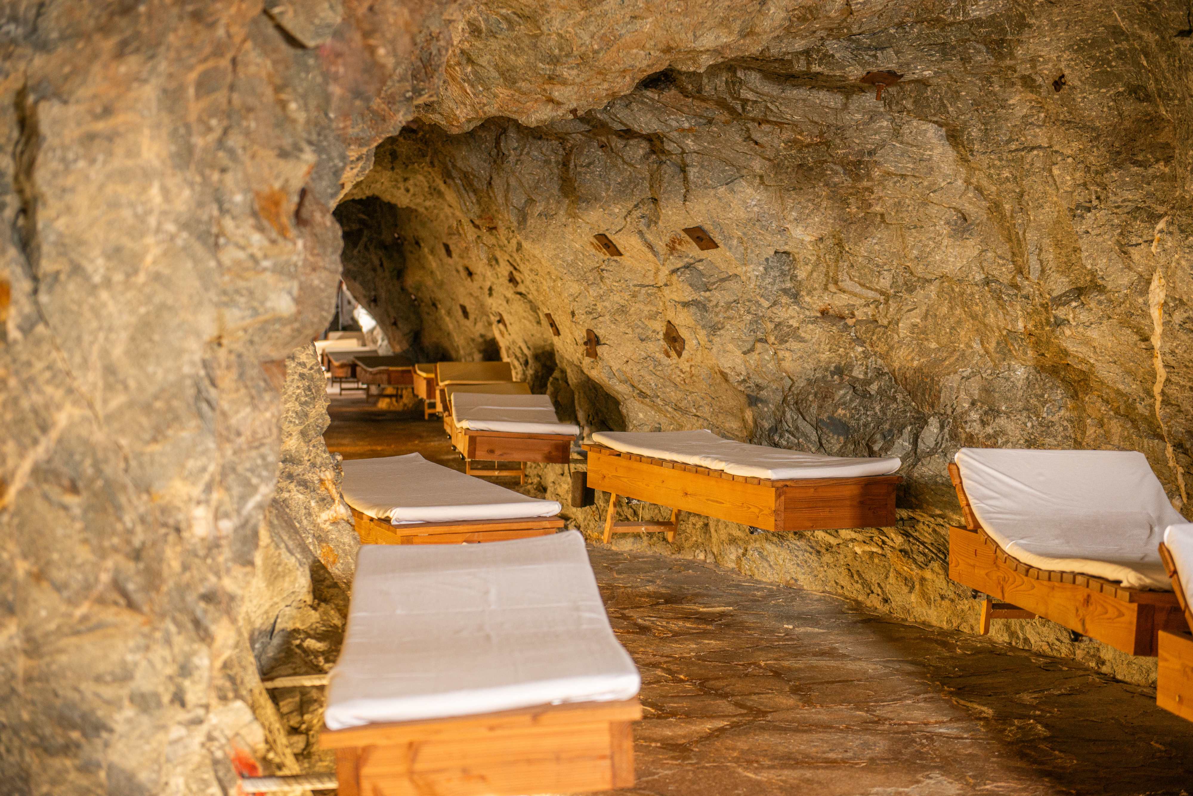 Ruhebereich im Gasteiner Heilstollen