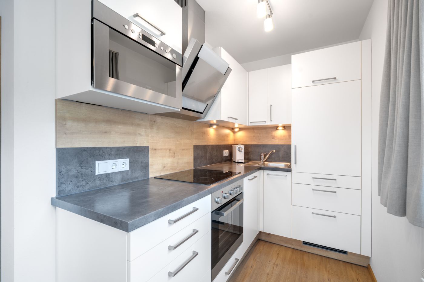 Küche der Ferienwohnung Schuhflicker