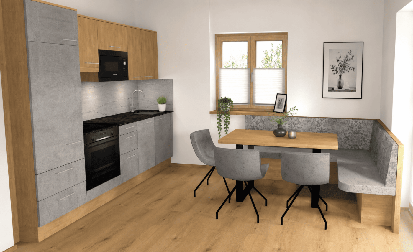Visualisierung des Schlafzimmers in Tobhart Living Flat one