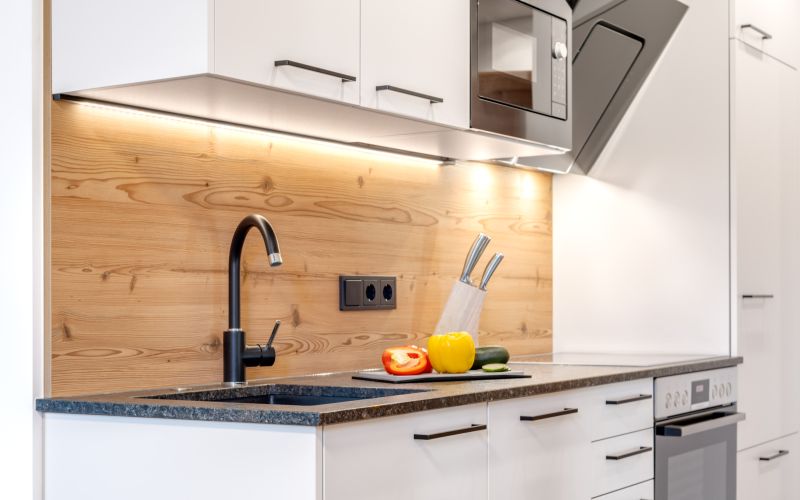 Moderne Küche der Ferienwohnung Luxkogel am Tobhartbauer